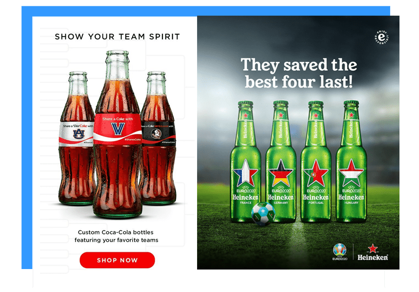 Examples of localization campaigns of Coca Cola and Heineken