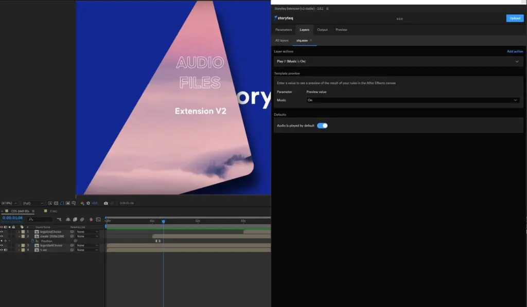 Storyteq's After Effects extension V2.0